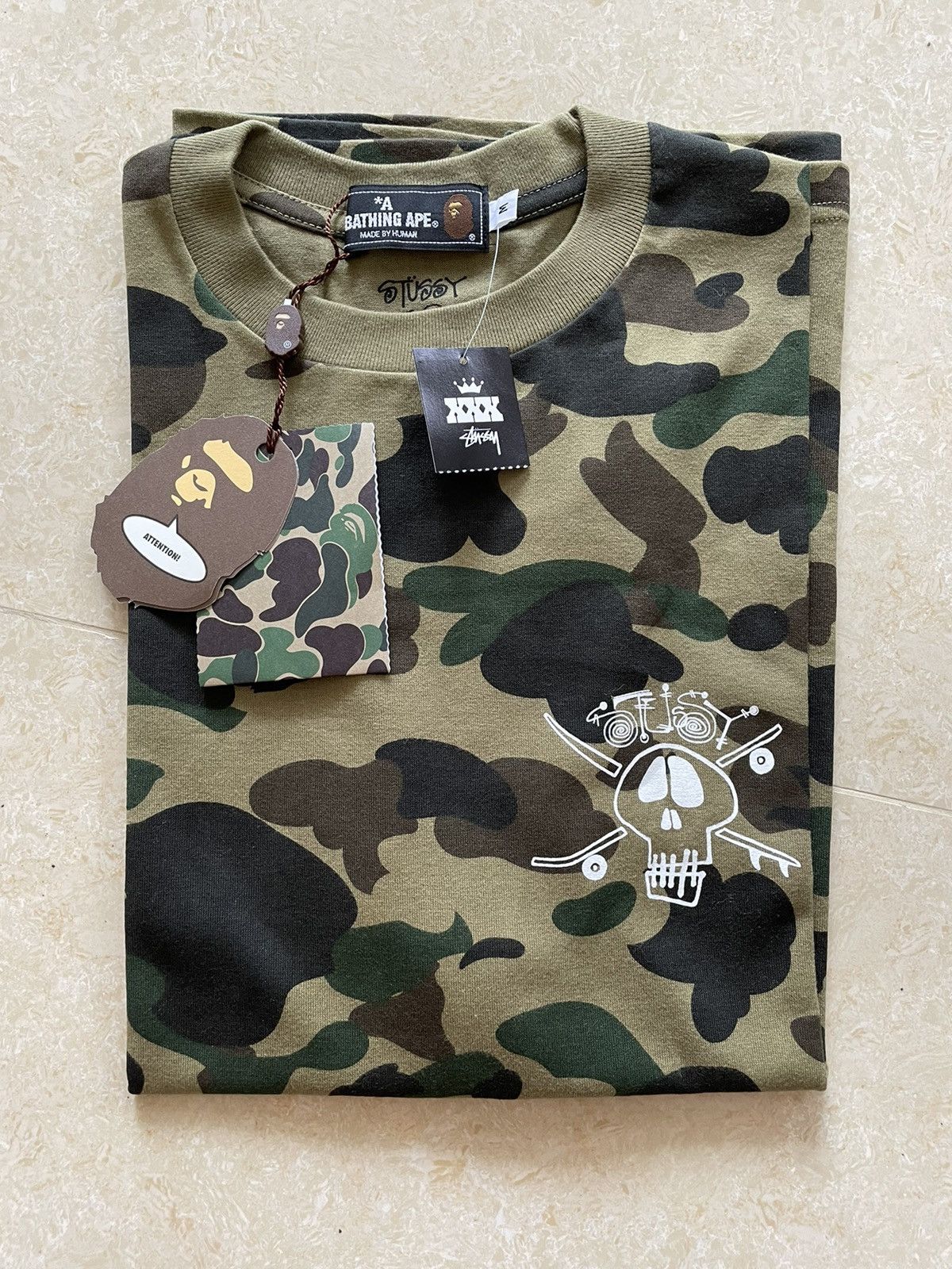 Bape × Stussy Bape stussy 30th anniversary 1st Camo tee M Size US M / EU 48-50 / 2 - 8 Thumbnail