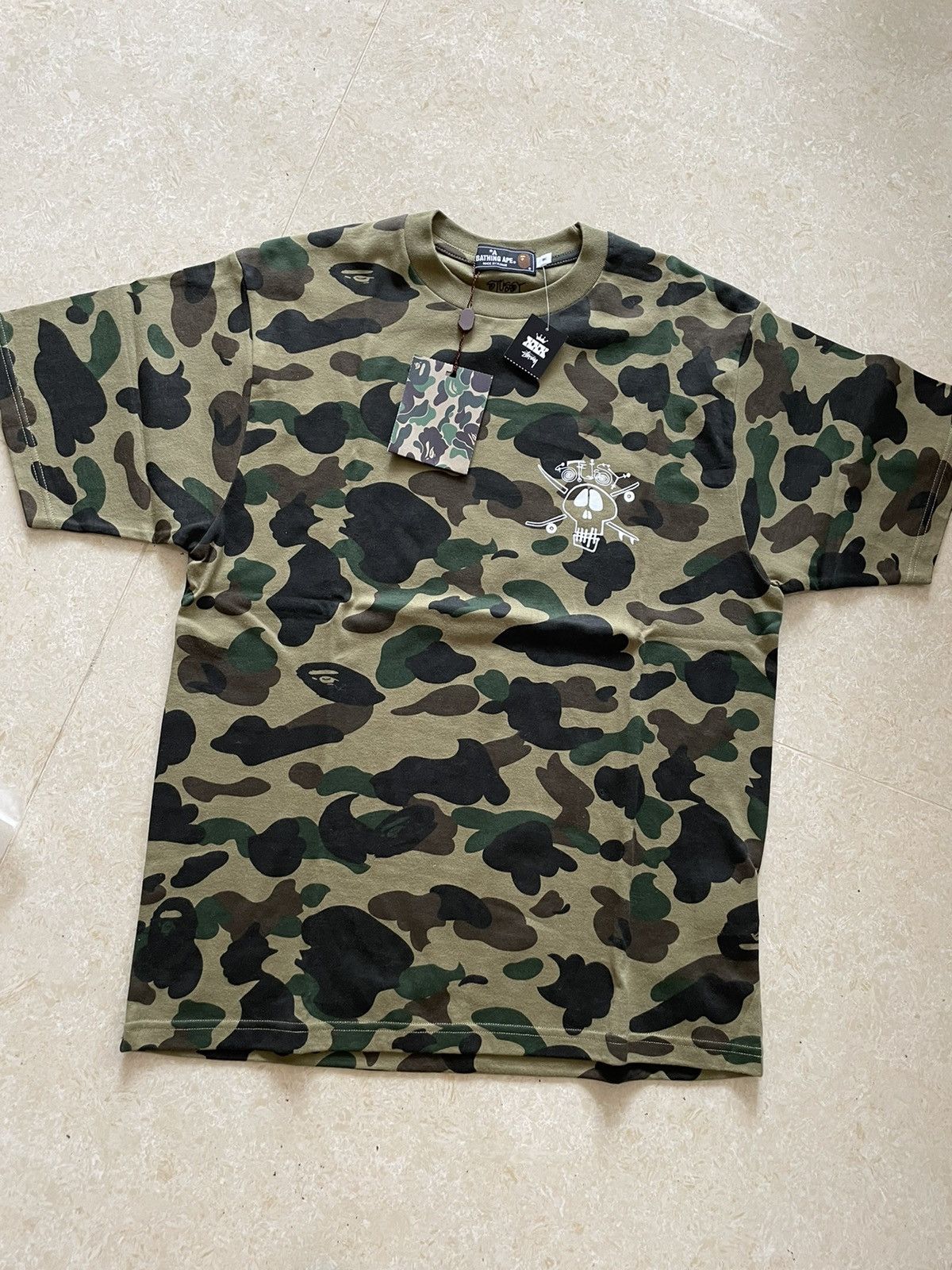 Bape × Stussy Bape stussy 30th anniversary 1st Camo tee M Size US M / EU 48-50 / 2 - 6 Thumbnail