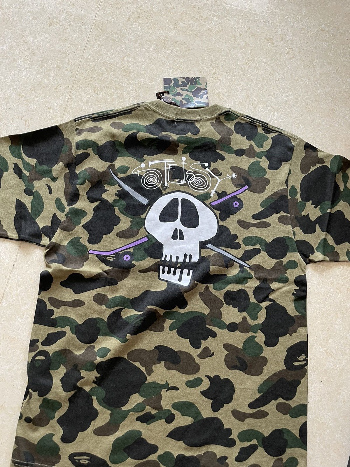 Bape stussy 30th anniversary 1st Camo tee M Tops