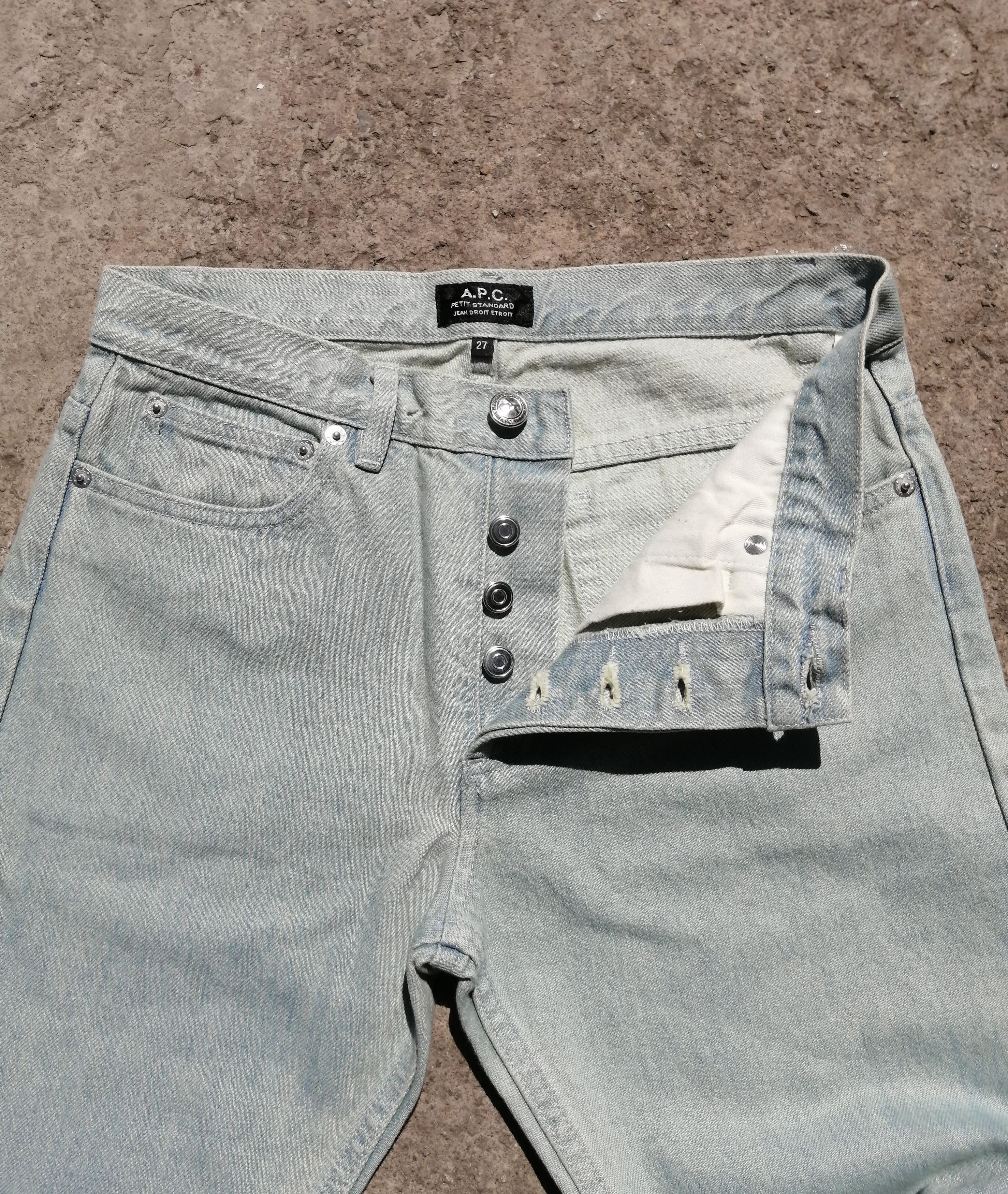A.P.C. Petit Standard - Jean Droit Etroit Skinny Size US 27 - 3 Thumbnail