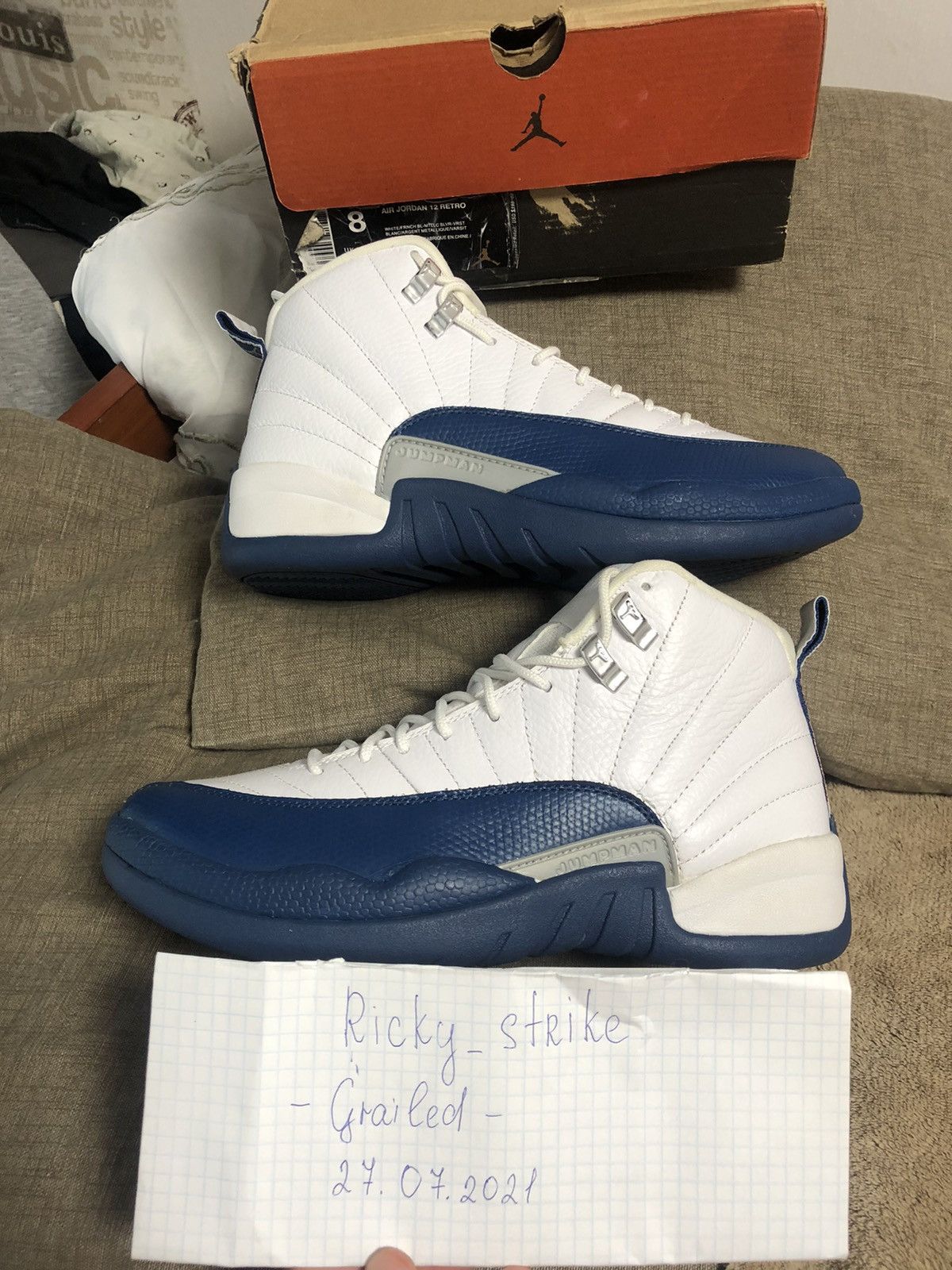 Air Jordan 12 Retro 2016 French Blue 2016 size 41 us