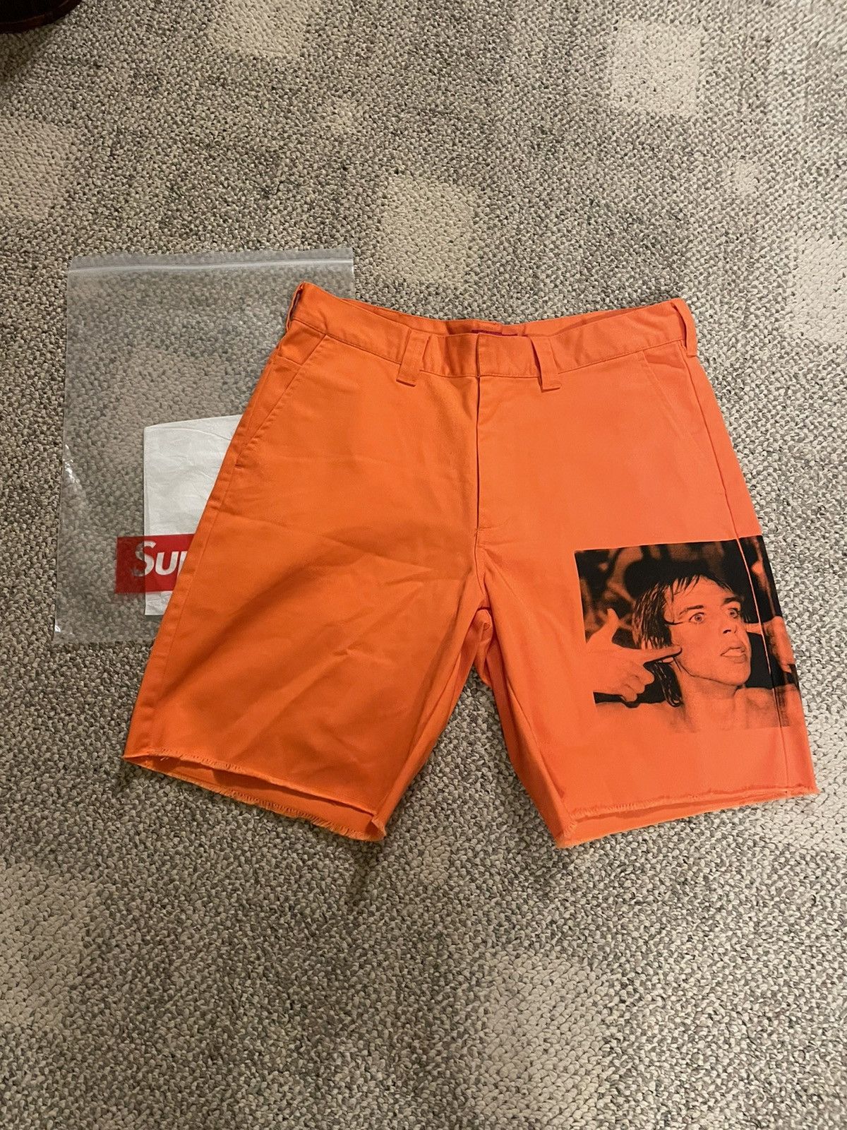 Supreme Supreme Iggy pop work short orange | Grailed