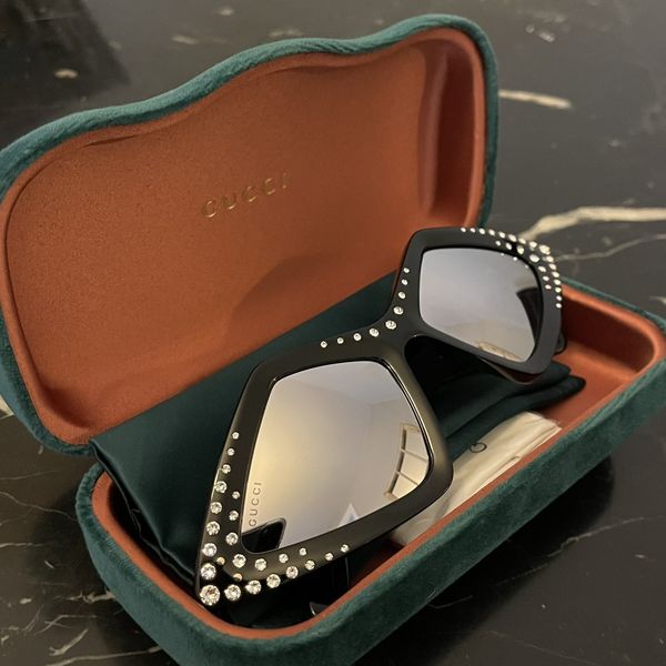 Gucci best sale reflective sunglasses