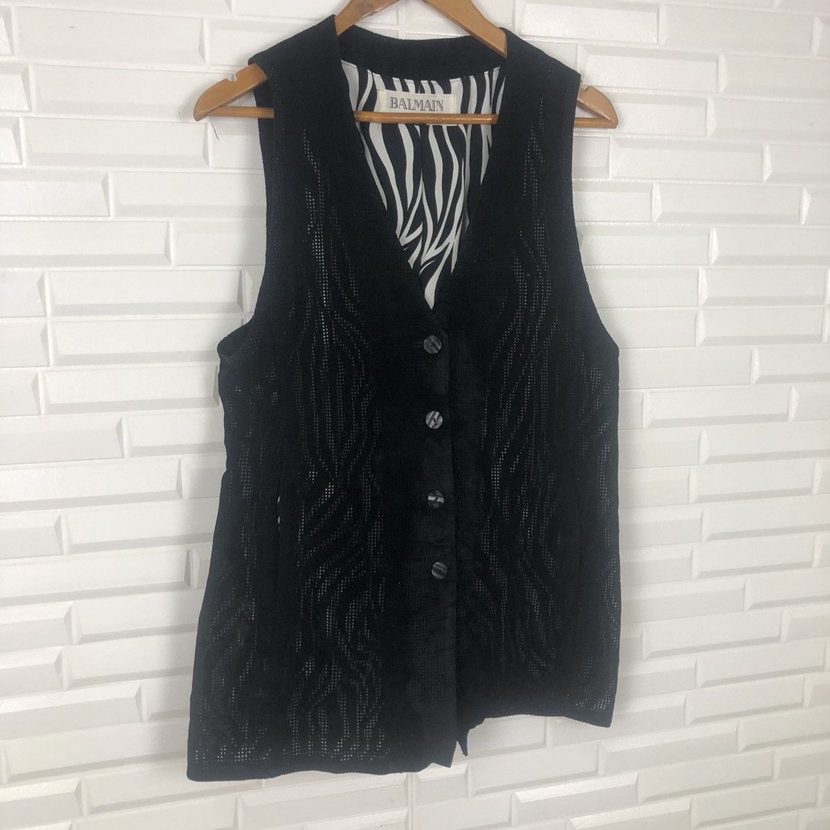 Balmain × Vintage RARE VINTAGE BALMAIN VEST Size S / US 4 / IT 40 - 2 Thumbnail