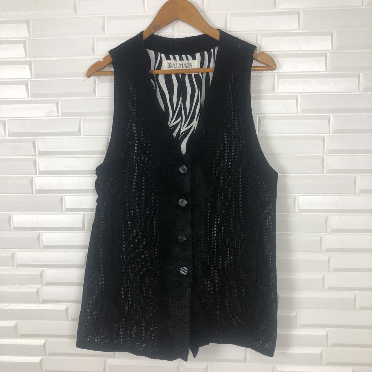 Balmain × Vintage RARE VINTAGE BALMAIN VEST Size S / US 4 / IT 40 - 1 Thumbnail
