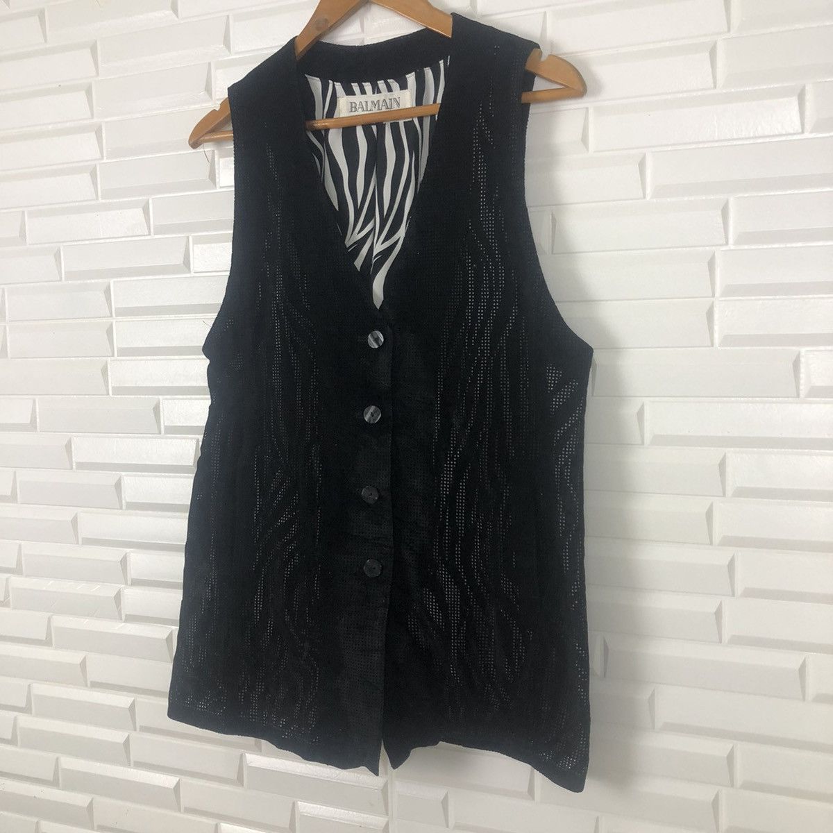 Balmain × Vintage RARE VINTAGE BALMAIN VEST Size S / US 4 / IT 40 - 3 Thumbnail