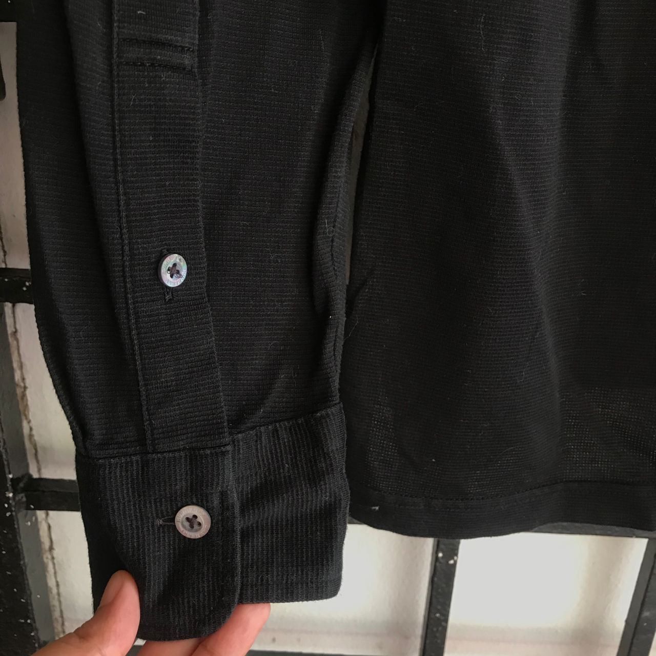 Burberry 🔥Nice! BURBERRY LONDON Black Shirt Made in Japan Size US S / EU 44-46 / 1 - 6 Thumbnail
