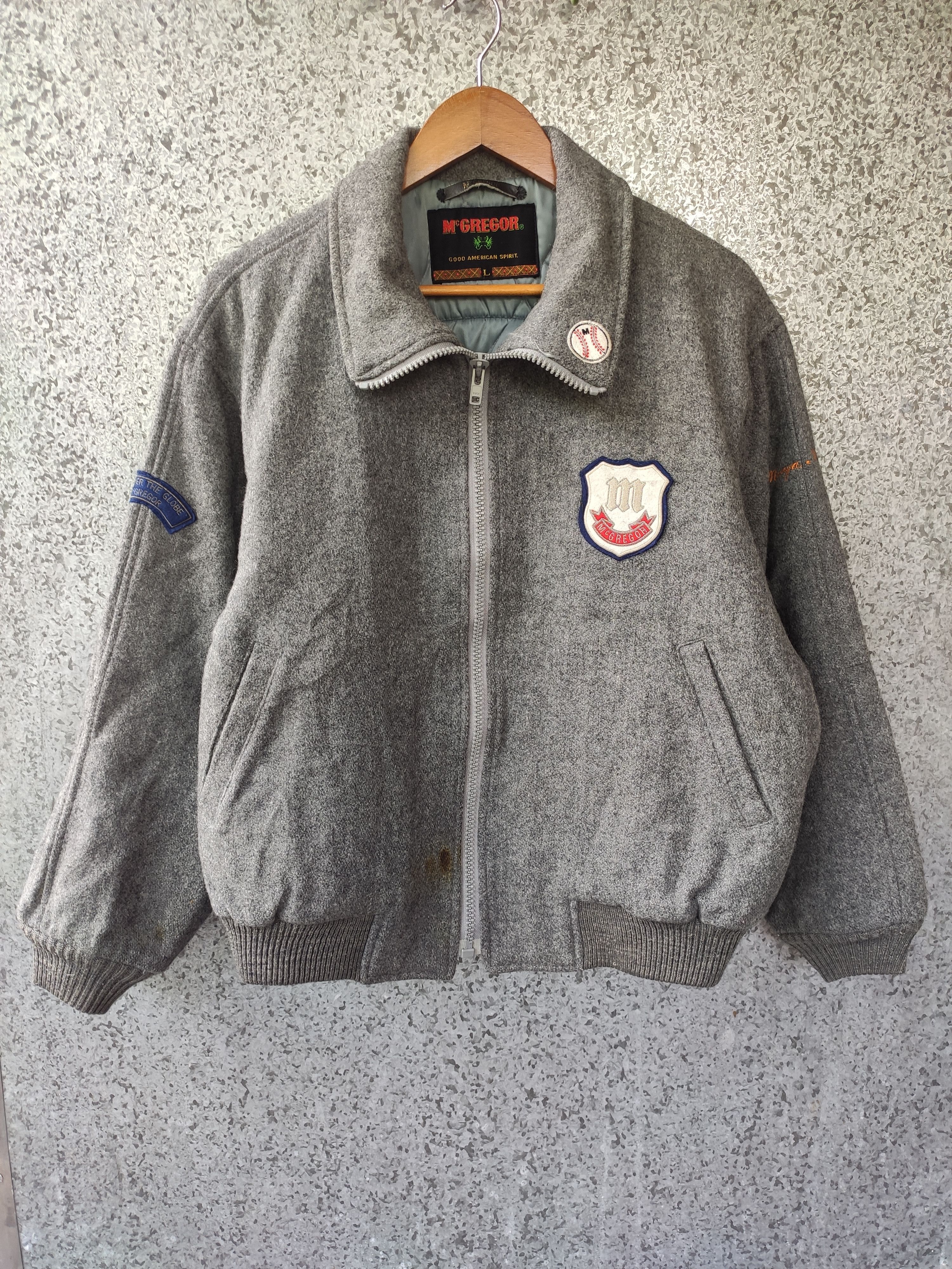 McGregor Last Drop Vtg 80s Vtg McGregor jacket Varsity Rare Design Size US M / EU 48-50 / 2 - 3 Thumbnail