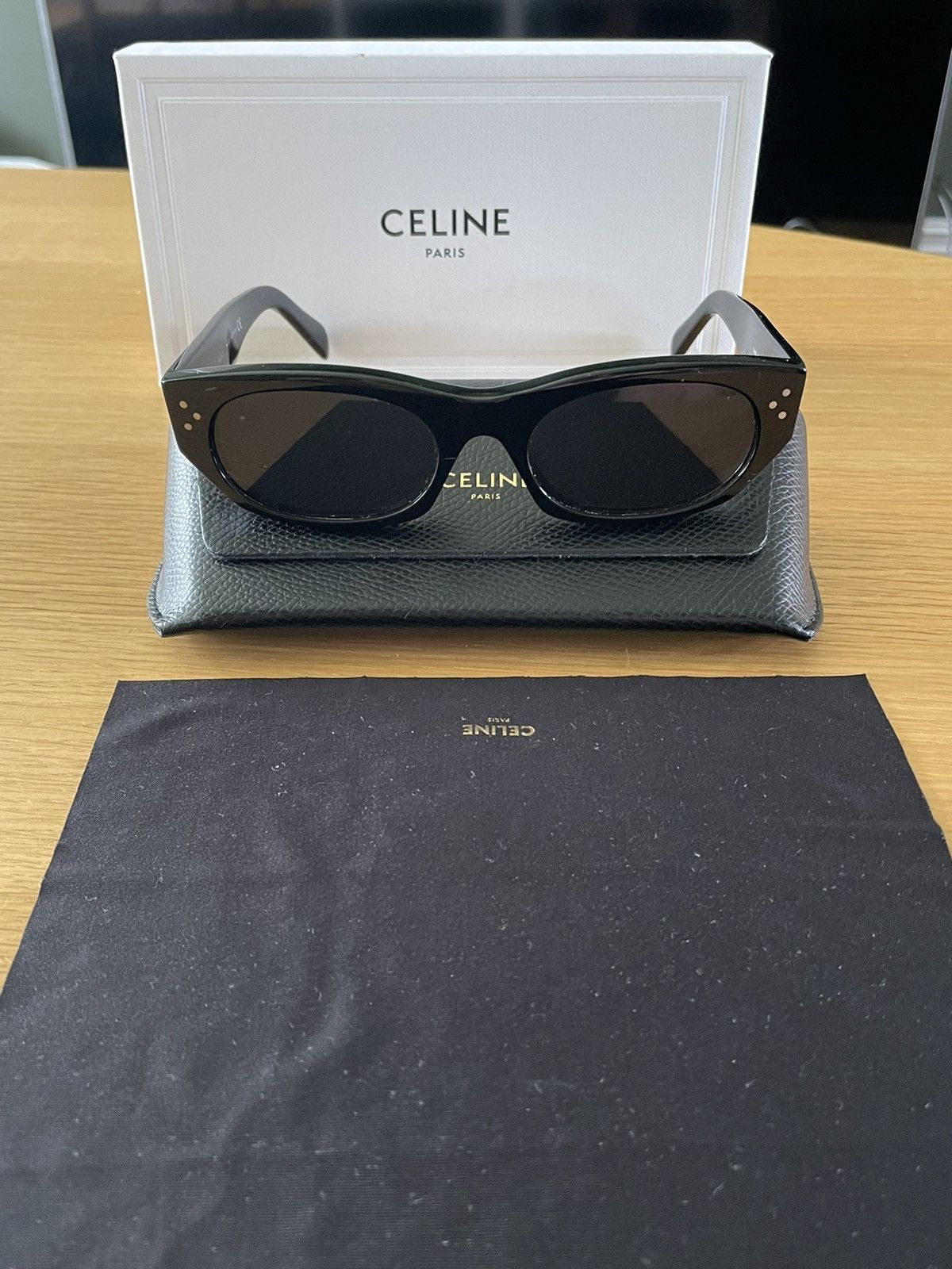 Celine CELINE CL40133I 01A CELINE SUNGLASSES BLACK FRAME | Grailed