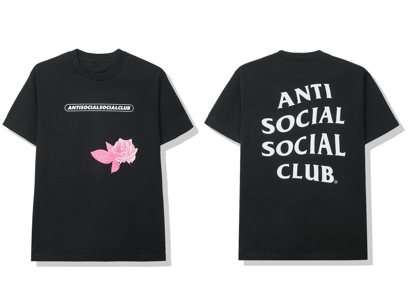 DS ASSC White Logo Lager Black Tee in hand CPFM FOG CDG Tops