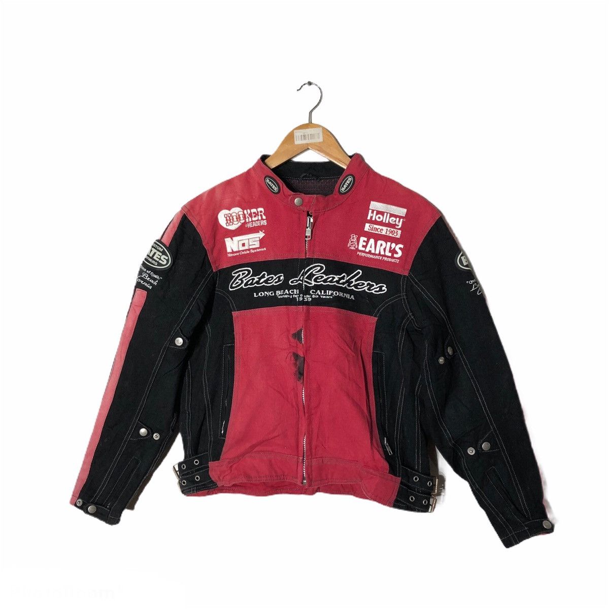 Japanese Brand CUSTOM BATES LEATHERS BIKER JACKET Size US L / EU 52-54 / 3 - 1 Thumbnail
