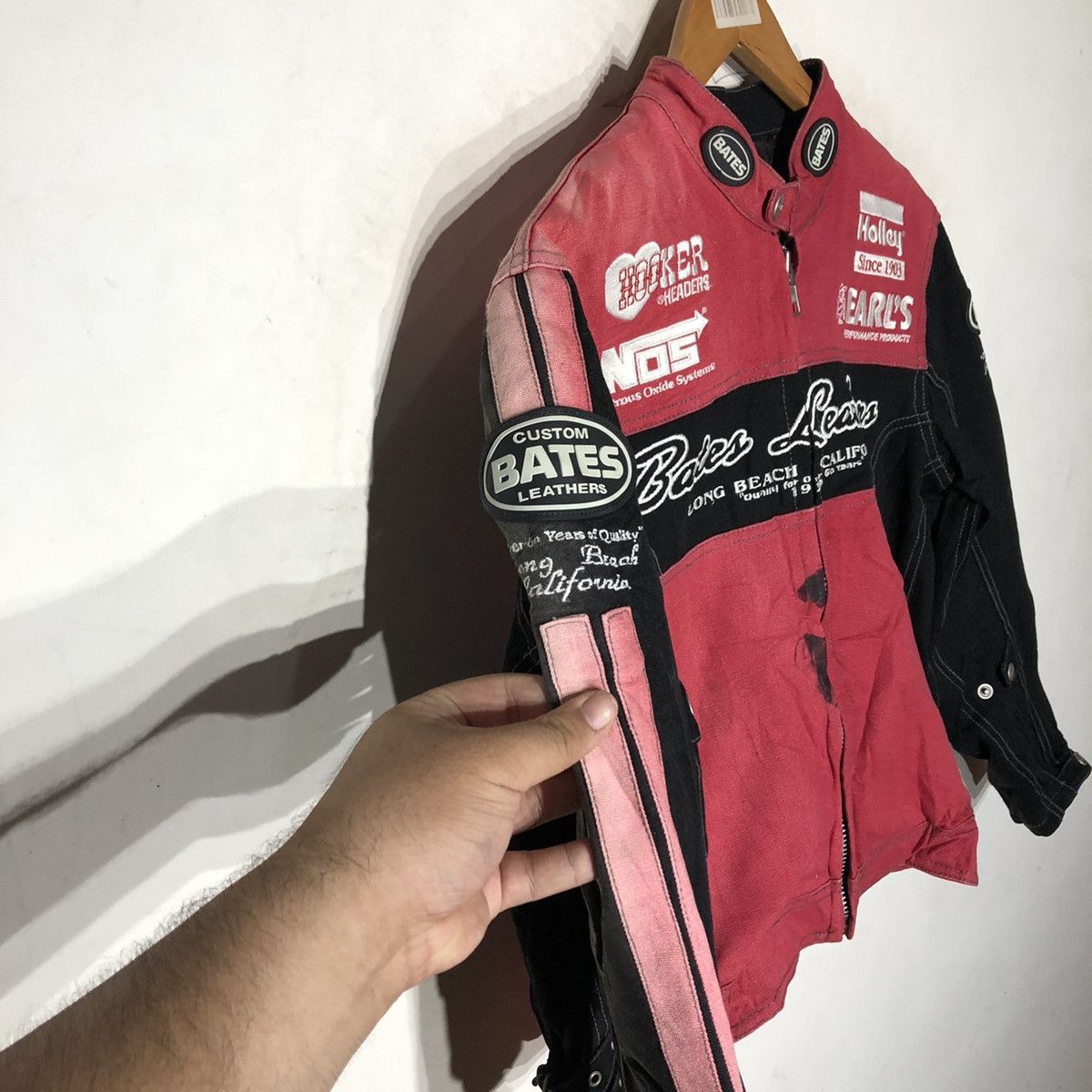 Japanese Brand CUSTOM BATES LEATHERS BIKER JACKET Size US L / EU 52-54 / 3 - 10 Thumbnail