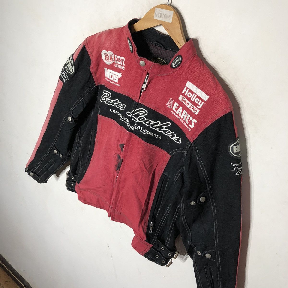 Japanese Brand CUSTOM BATES LEATHERS BIKER JACKET Size US L / EU 52-54 / 3 - 4 Thumbnail