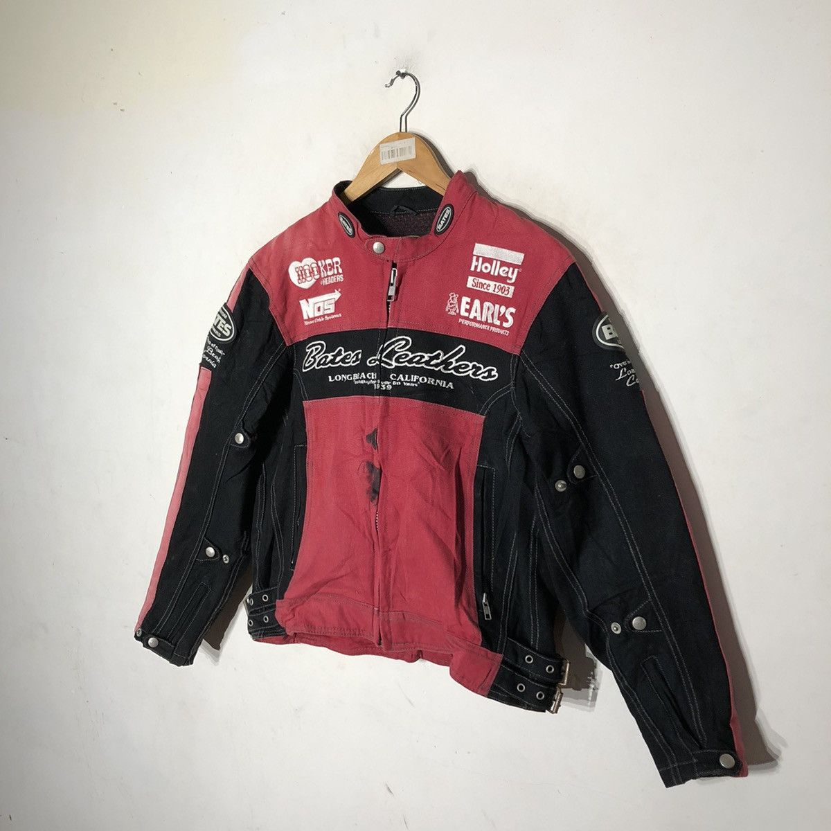 Japanese Brand CUSTOM BATES LEATHERS BIKER JACKET Size US L / EU 52-54 / 3 - 3 Thumbnail