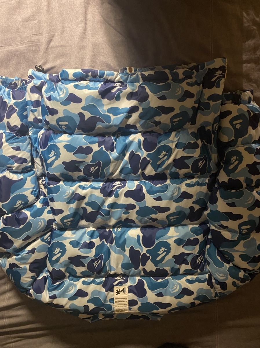 Bape Blue Camo Puffer Jacket Size US L / EU 52-54 / 3 - 4 Thumbnail
