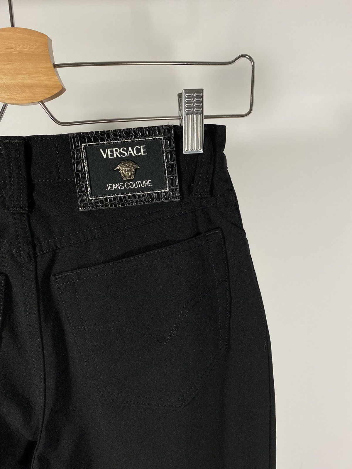 Vintage Vintage 90s couture black jeans Size US 28 / EU 44 - 5 Thumbnail