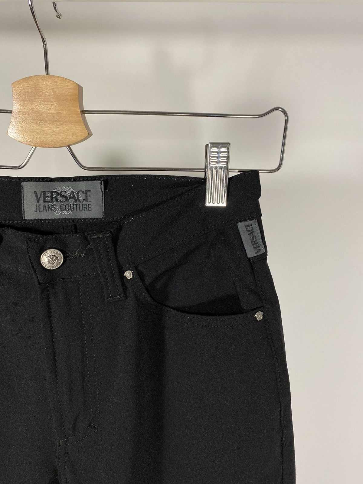 Vintage Vintage 90s couture black jeans Size US 28 / EU 44 - 4 Thumbnail