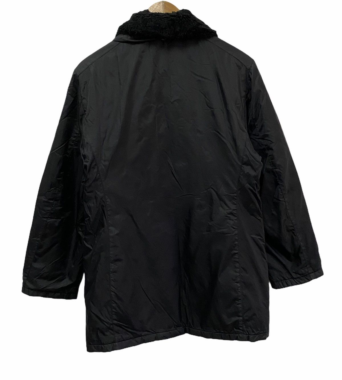 Benetton × United Colors Of Benetton 💥United Colors Of Benetton Black Shearling Nylon Coat Size US M / EU 48-50 / 2 - 5 Thumbnail