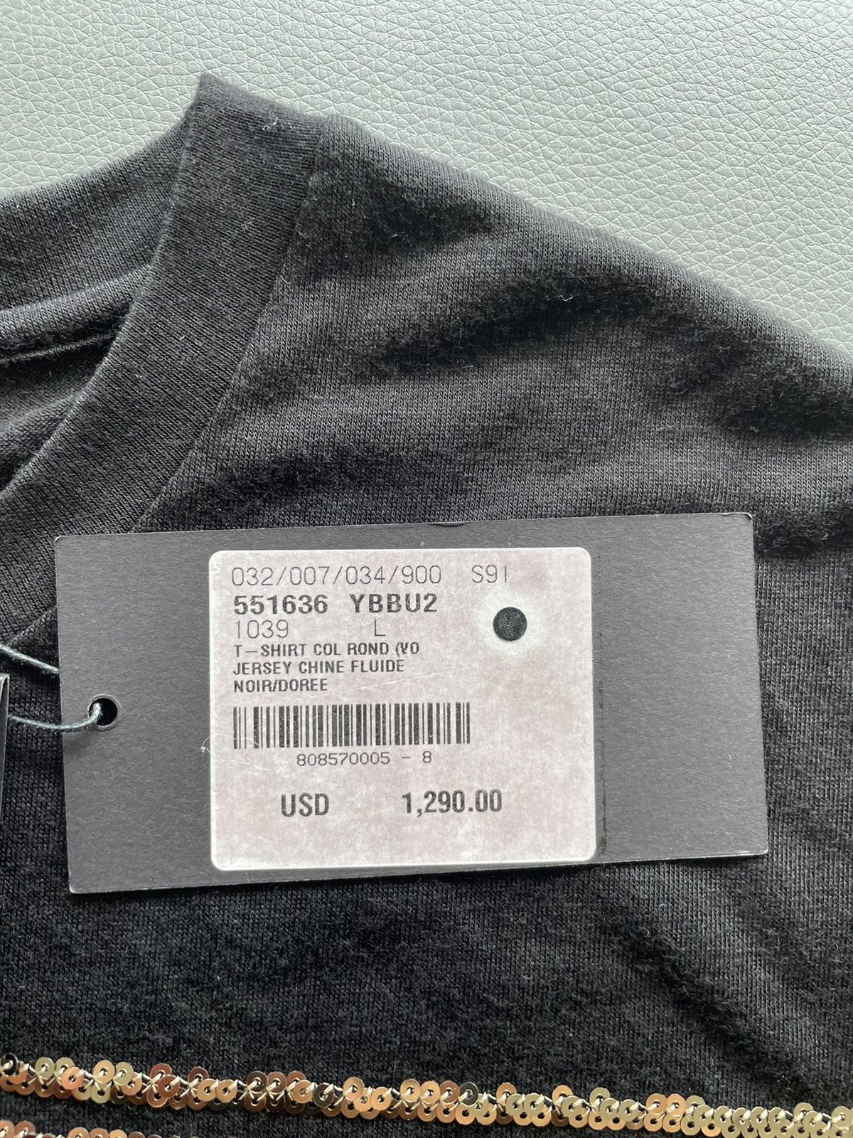 Saint Laurent Paris $1,450Value Rare Super Limited Edition Runway Glitter Shirt Size US M / EU 48-50 / 2 - 7 Thumbnail
