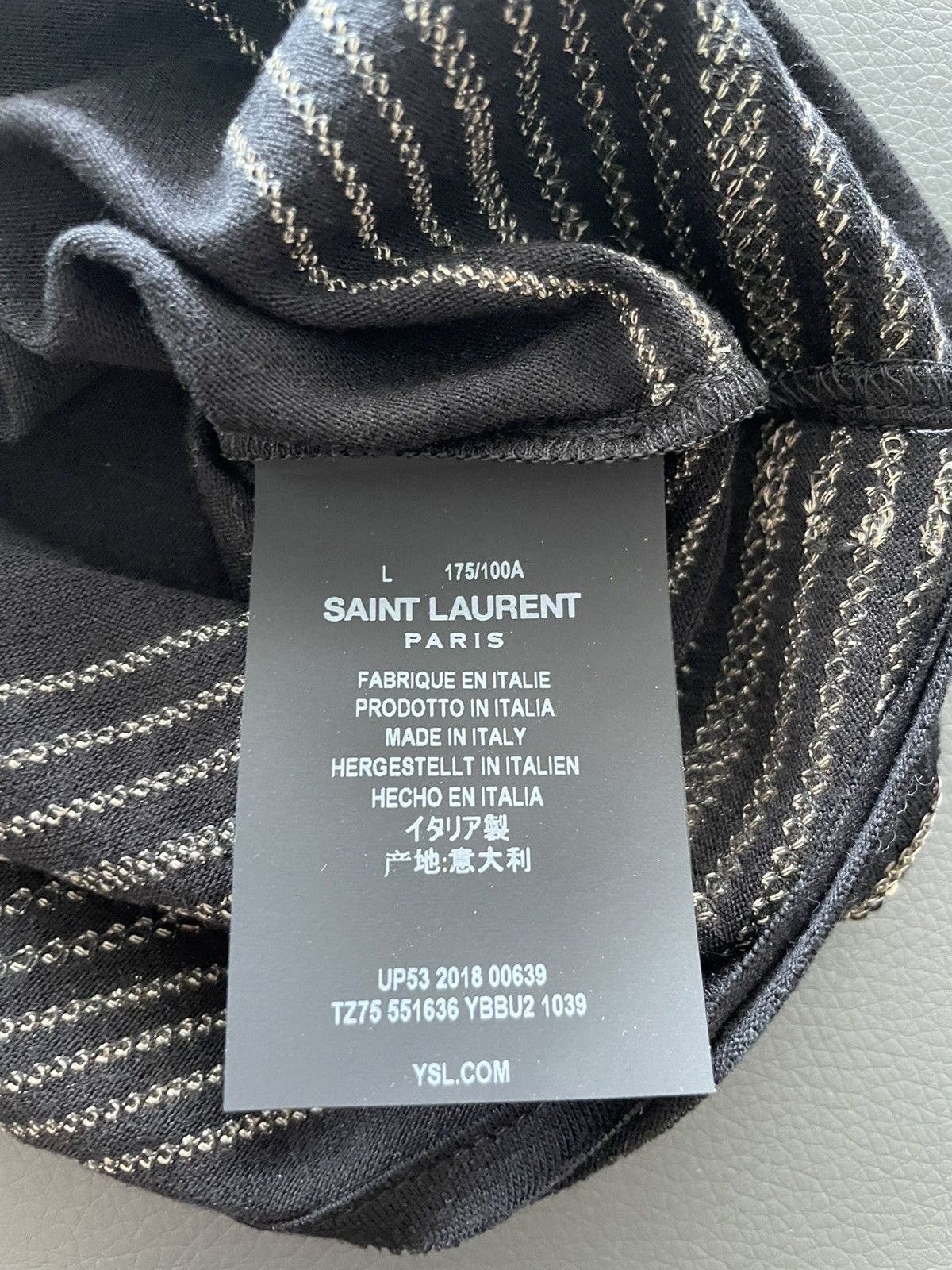 Saint Laurent Paris $1,450Value Rare Super Limited Edition Runway Glitter Shirt Size US M / EU 48-50 / 2 - 4 Thumbnail