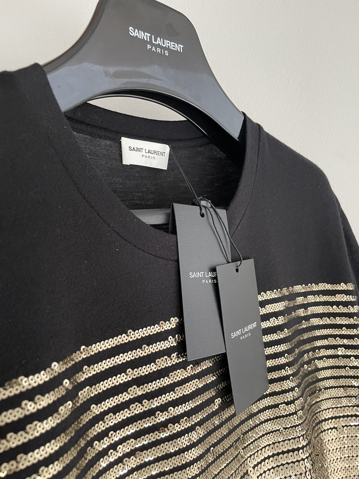 Saint Laurent Paris $1,450Value Rare Super Limited Edition Runway Glitter Shirt Size US M / EU 48-50 / 2 - 20 Thumbnail