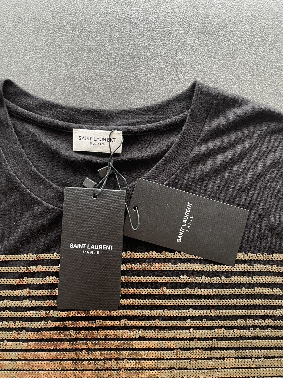 Saint Laurent Paris $1,450Value Rare Super Limited Edition Runway Glitter Shirt Size US M / EU 48-50 / 2 - 8 Thumbnail