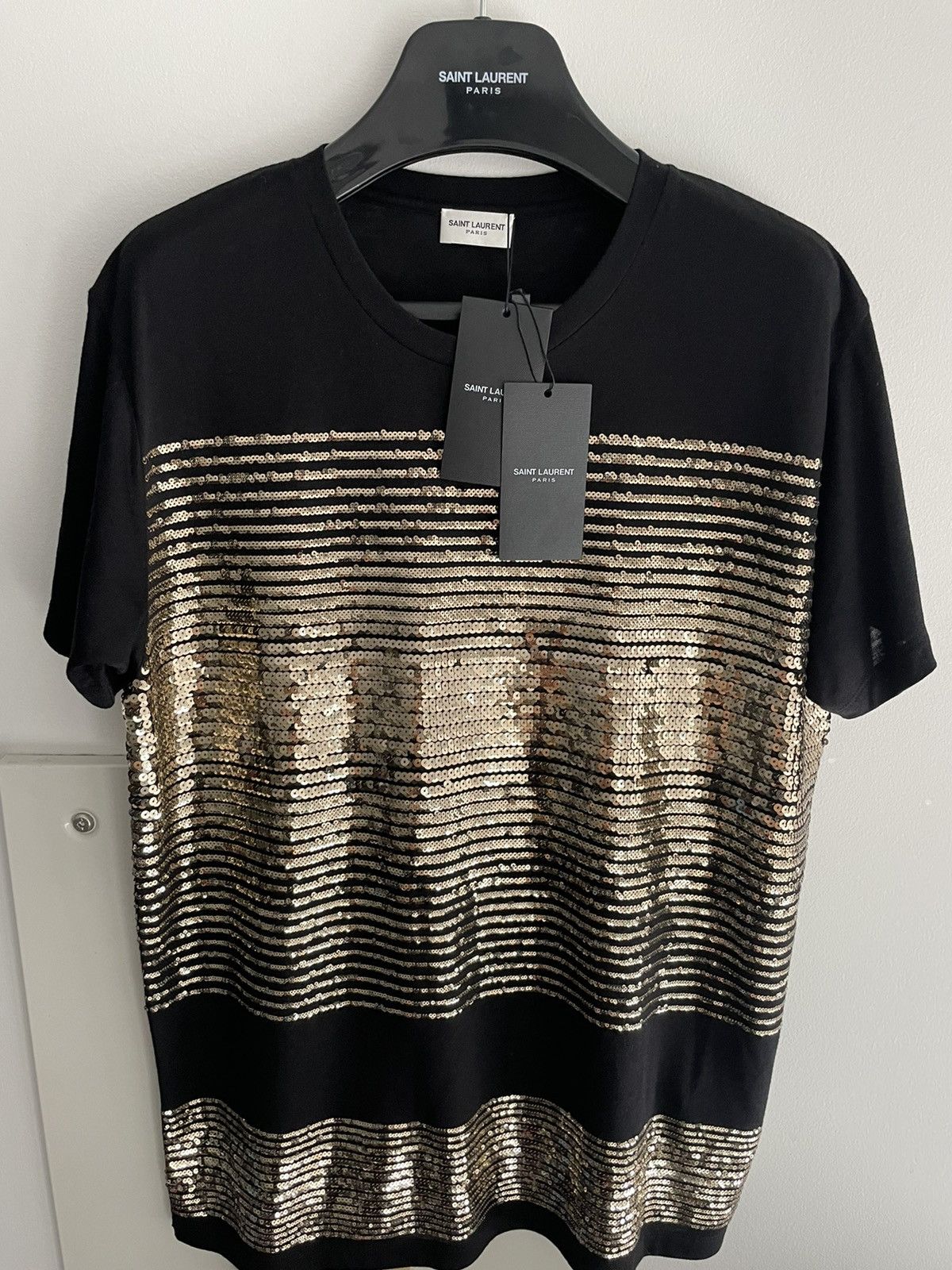 Saint Laurent Paris $1,450Value Rare Super Limited Edition Runway Glitter Shirt Size US M / EU 48-50 / 2 - 19 Thumbnail