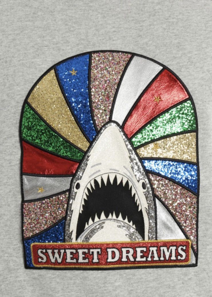 Yves Saint Laurent Sweet Dreams Shark patch sweatshirt | Grailed