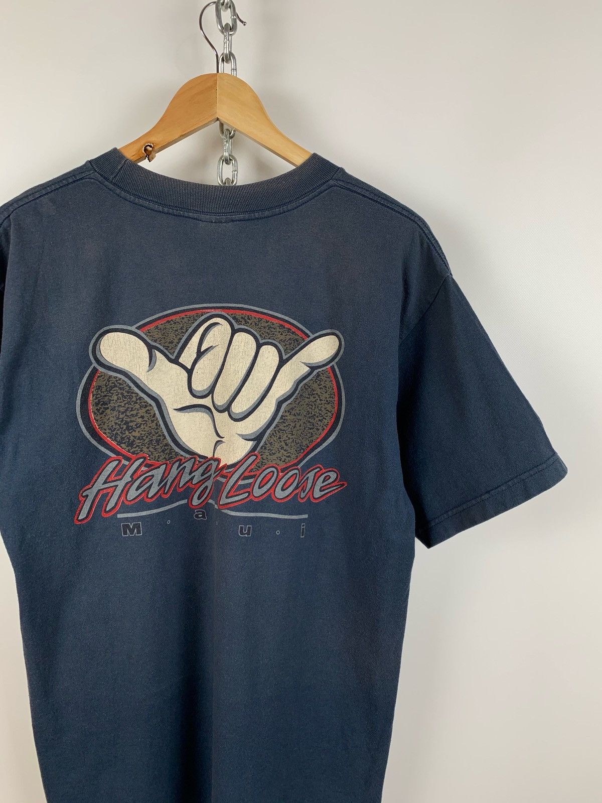 Vintage Vintage Hang Loose Maui Made In USA Hawaiian T-Shirt Size US L / EU 52-54 / 3 - 3 Thumbnail
