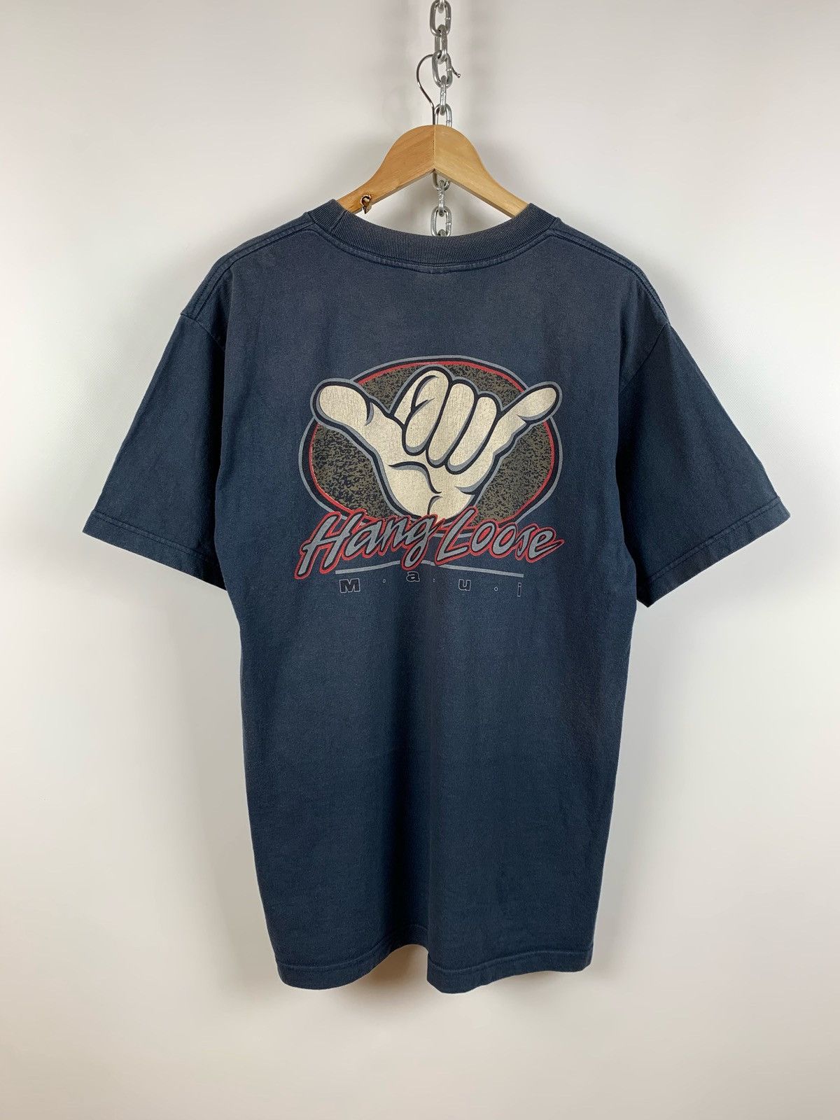 Vintage Vintage Hang Loose Maui Made In USA Hawaiian T-Shirt Size US L / EU 52-54 / 3 - 1 Thumbnail