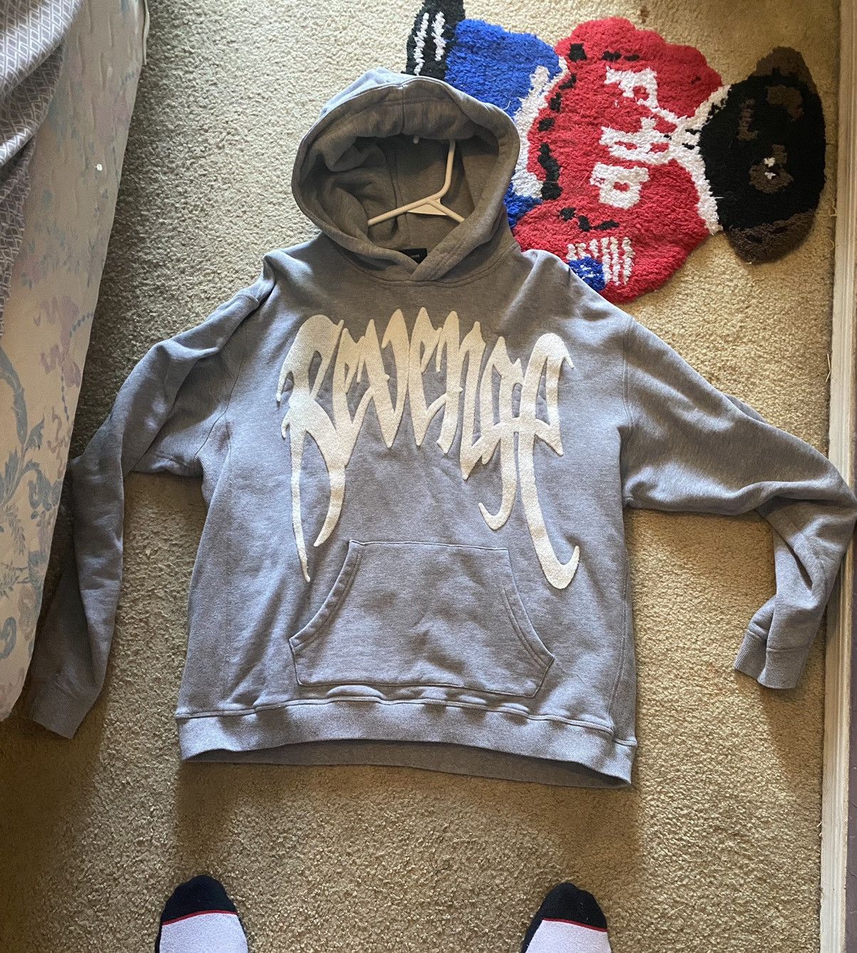 Grey revenge hoodie online