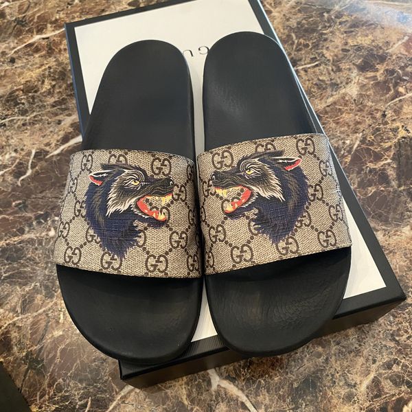 Gucci Gucci Gg Supreme Slide WOLF Grailed