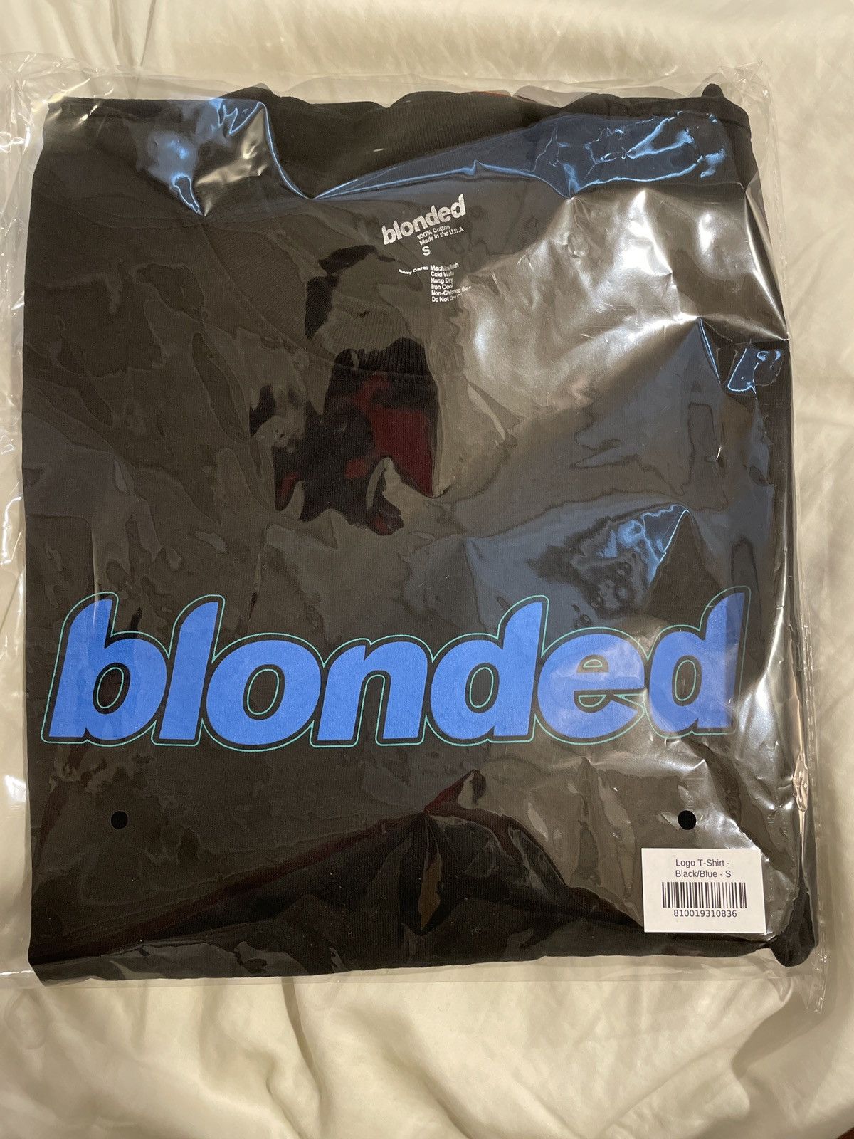 Frank Ocean Blonded Black and Blue Logo TShirt Grailed