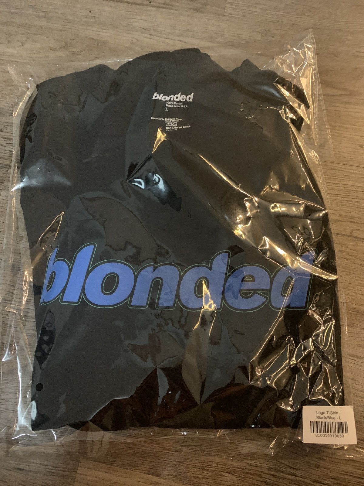 Frank Ocean Blonded Black and Blue Logo TShirt Grailed