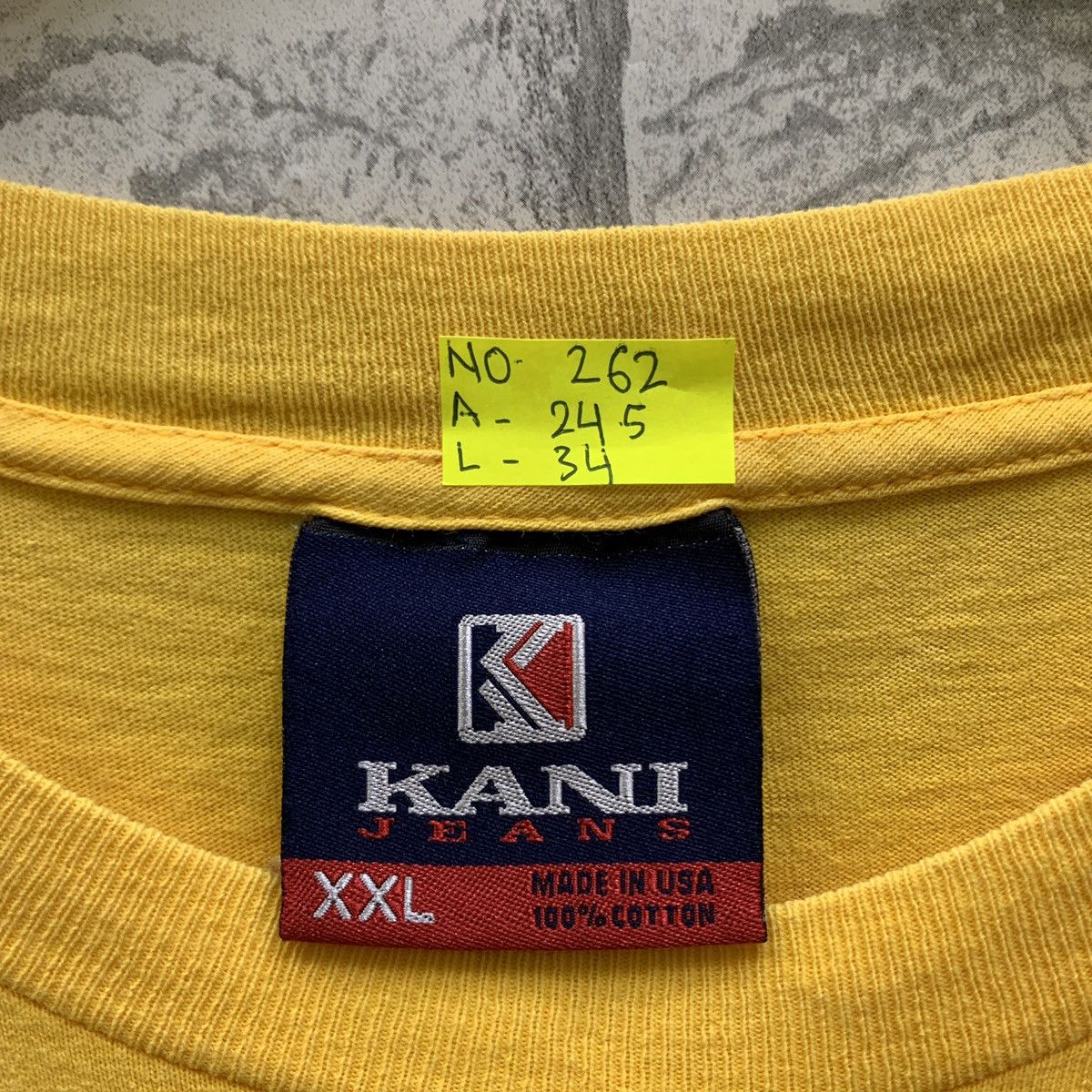 Karl Kani Vintage Karl Kani Jeans Spell Out Logo Hiphop Style T-shirts Size US XXL / EU 58 / 5 - 7 Thumbnail