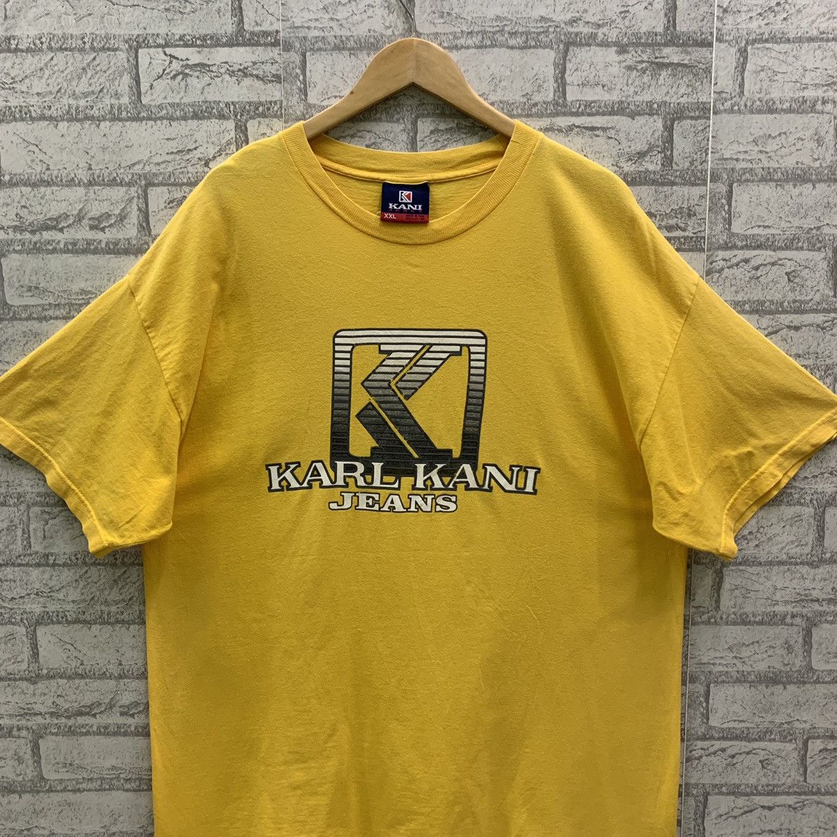 Karl Kani Vintage Karl Kani Jeans Spell Out Logo Hiphop Style T-shirts Size US XXL / EU 58 / 5 - 3 Thumbnail