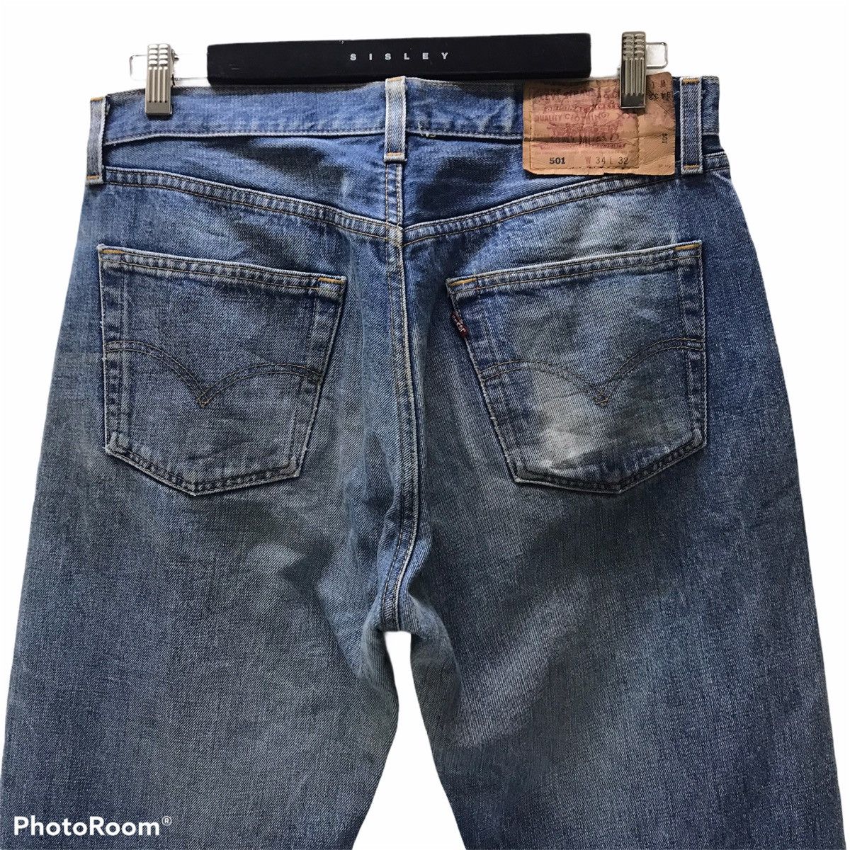 Levi's Vintage Levis 501 Jeans Distressed JeansMade In USA Size US 33 - 11 Thumbnail
