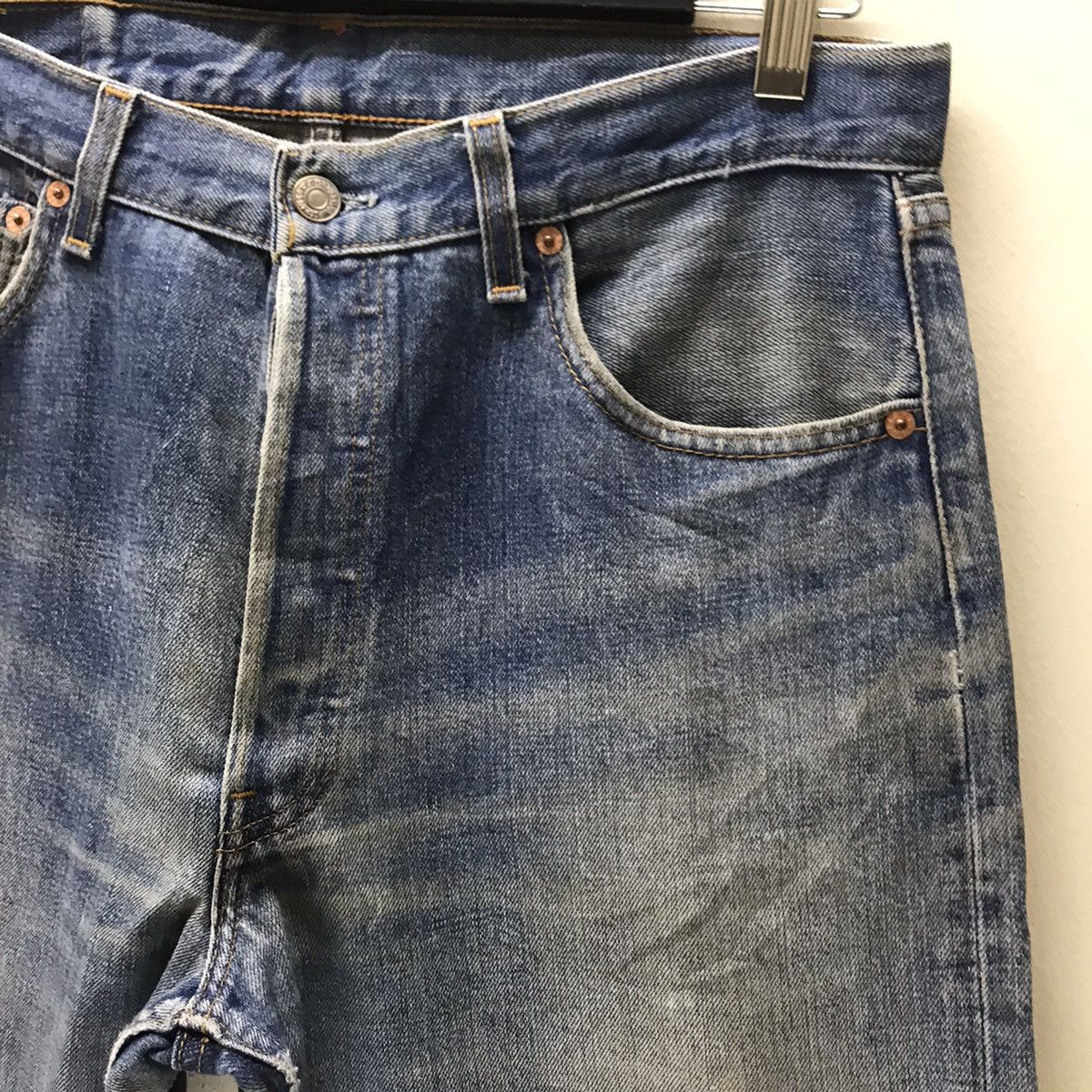 Levi's Vintage Levis 501 Jeans Distressed JeansMade In USA Size US 33 - 5 Thumbnail