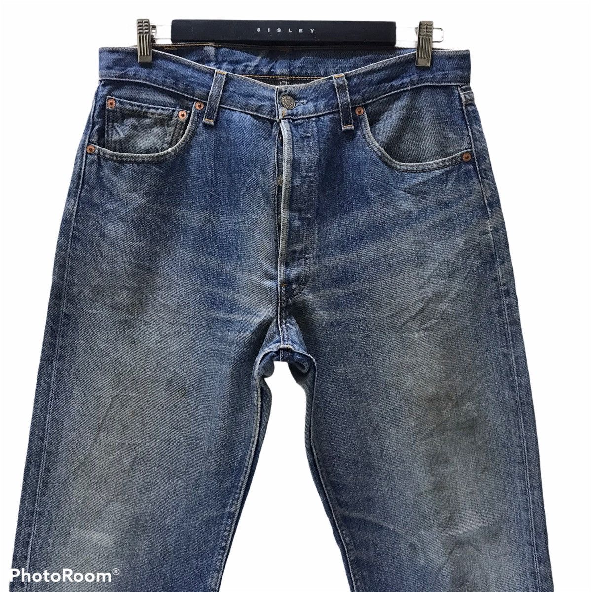 Levi's Vintage Levis 501 Jeans Distressed JeansMade In USA Size US 33 - 3 Thumbnail