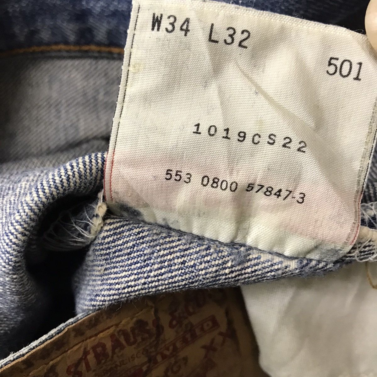 Levi's Vintage Levis 501 Jeans Distressed JeansMade In USA Size US 33 - 20 Thumbnail