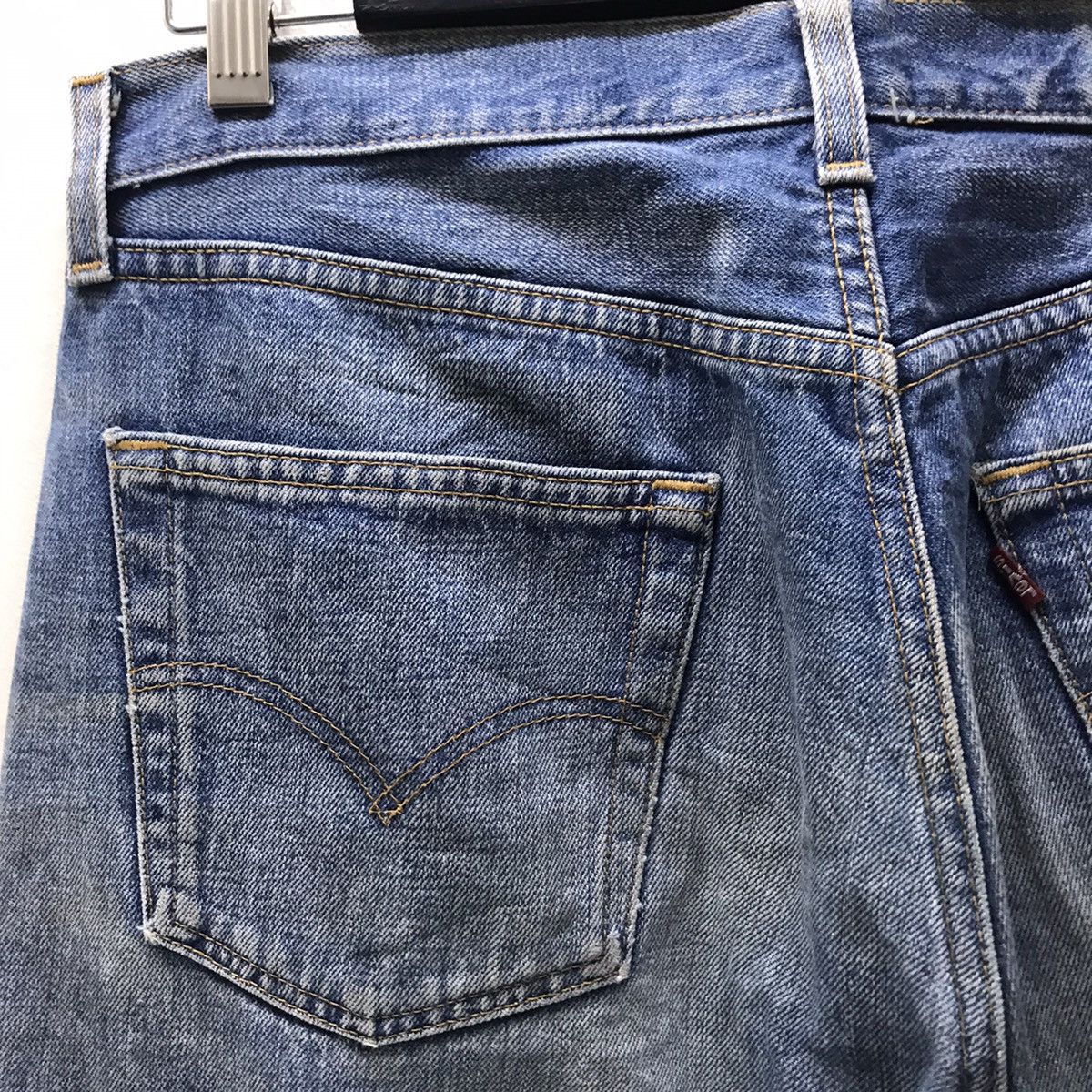 Levi's Vintage Levis 501 Jeans Distressed JeansMade In USA Size US 33 - 12 Thumbnail