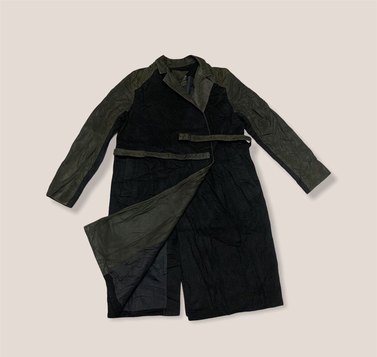 Japanese Brand Rawtus leather jacket- long jacket Size US S / EU 44-46 / 1 - 1 Thumbnail
