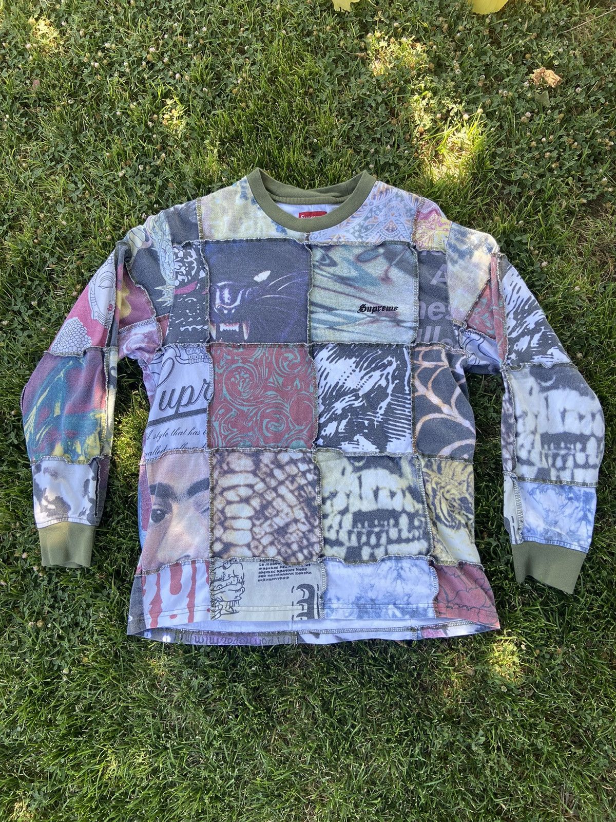 Supreme Supreme Mosaic Patchwork L/S Top | Grailed