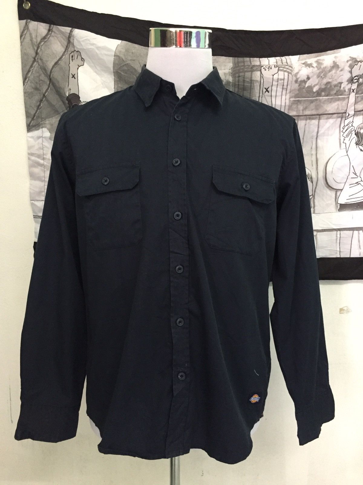 Dickies Dickies Long Sleeve Button Up Size US XL / EU 56 / 4 - 1 Thumbnail