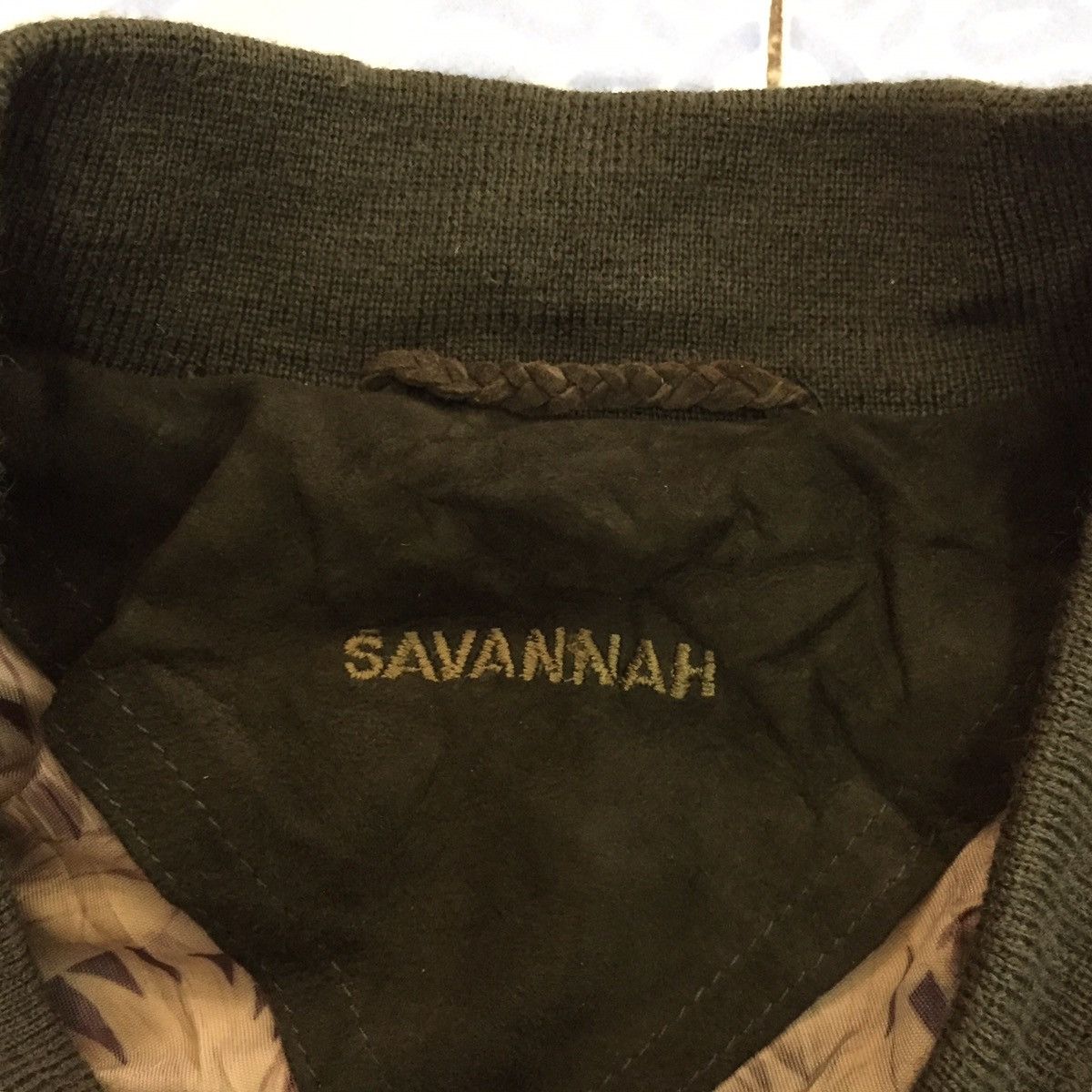 Japanese Brand Savannah Pineapple Inner Print Leather Jacket Size US L / EU 52-54 / 3 - 10 Thumbnail
