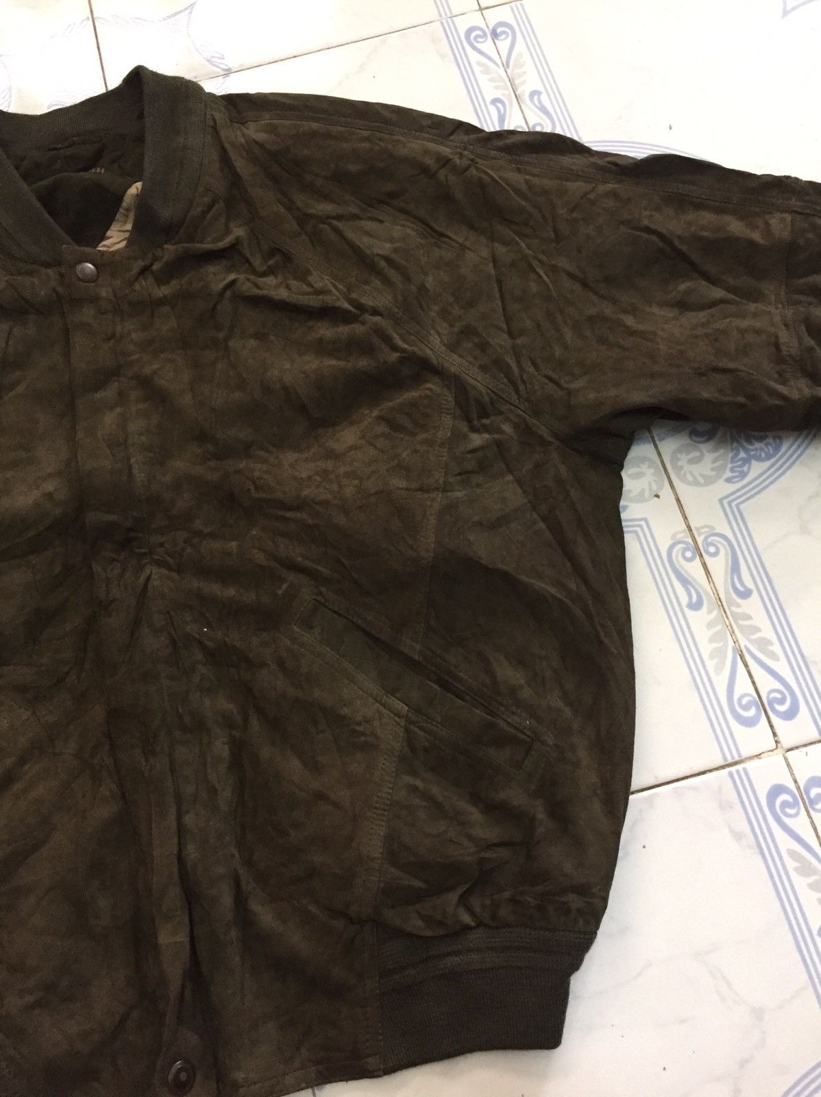 Japanese Brand Savannah Pineapple Inner Print Leather Jacket Size US L / EU 52-54 / 3 - 9 Thumbnail