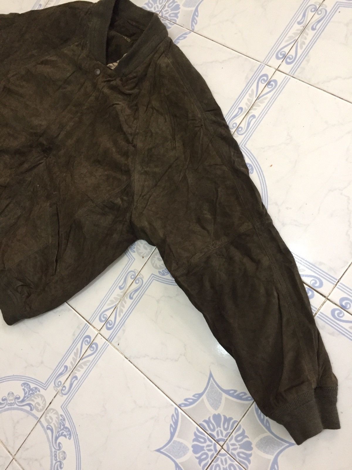 Japanese Brand Savannah Pineapple Inner Print Leather Jacket Size US L / EU 52-54 / 3 - 4 Thumbnail