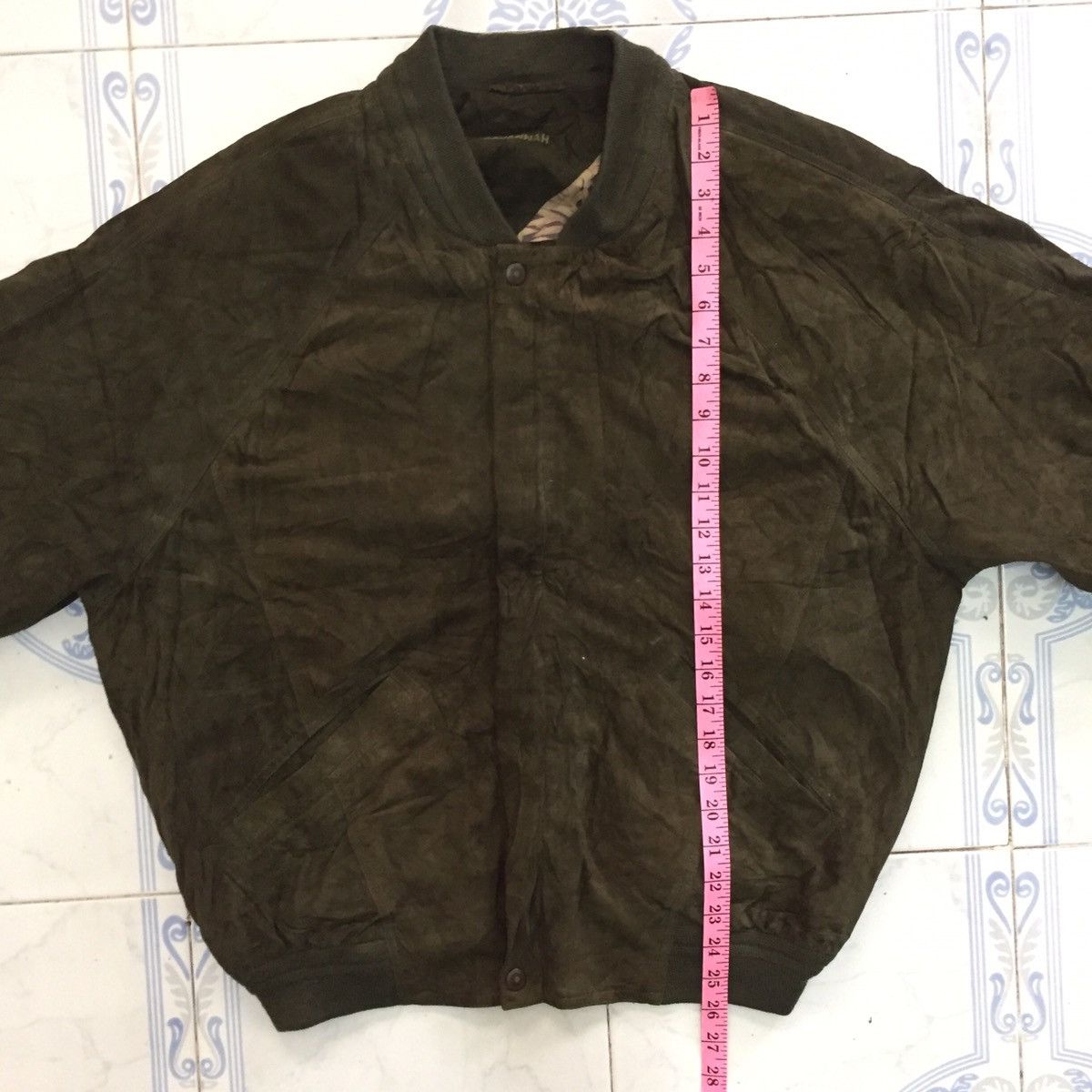 Japanese Brand Savannah Pineapple Inner Print Leather Jacket Size US L / EU 52-54 / 3 - 20 Thumbnail
