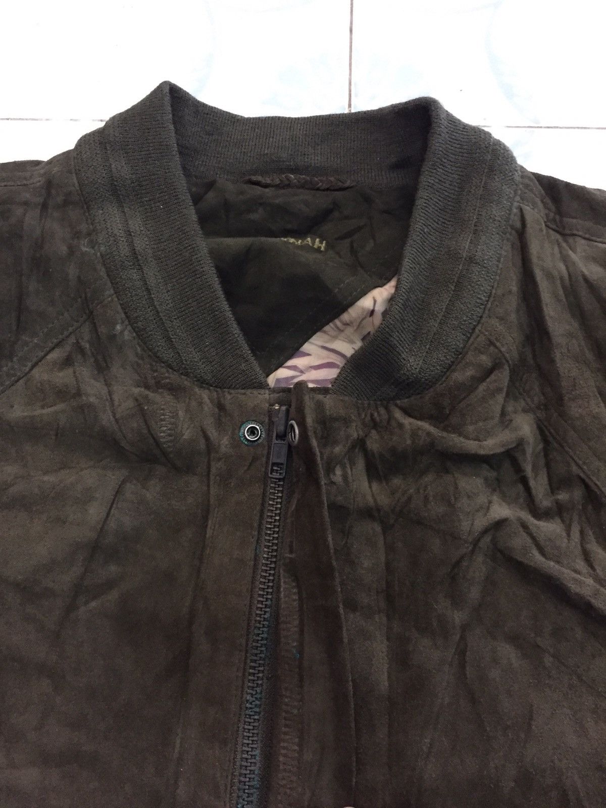 Japanese Brand Savannah Pineapple Inner Print Leather Jacket Size US L / EU 52-54 / 3 - 7 Thumbnail