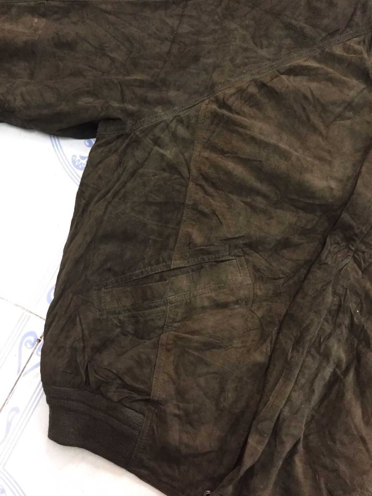 Japanese Brand Savannah Pineapple Inner Print Leather Jacket Size US L / EU 52-54 / 3 - 8 Thumbnail